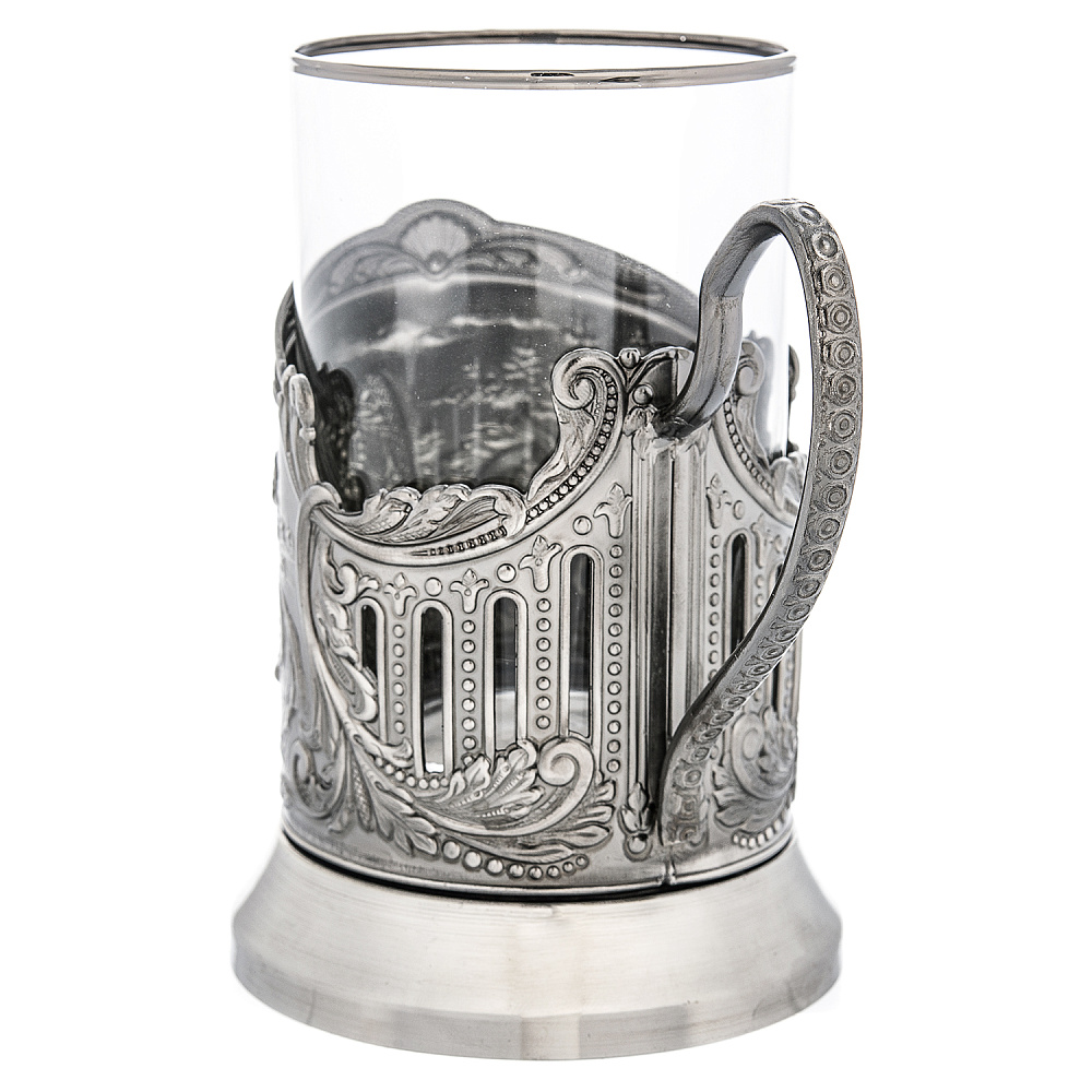 Подстаканник никелированный «Тройка» - интернет магазин Русь Велика я фото 3