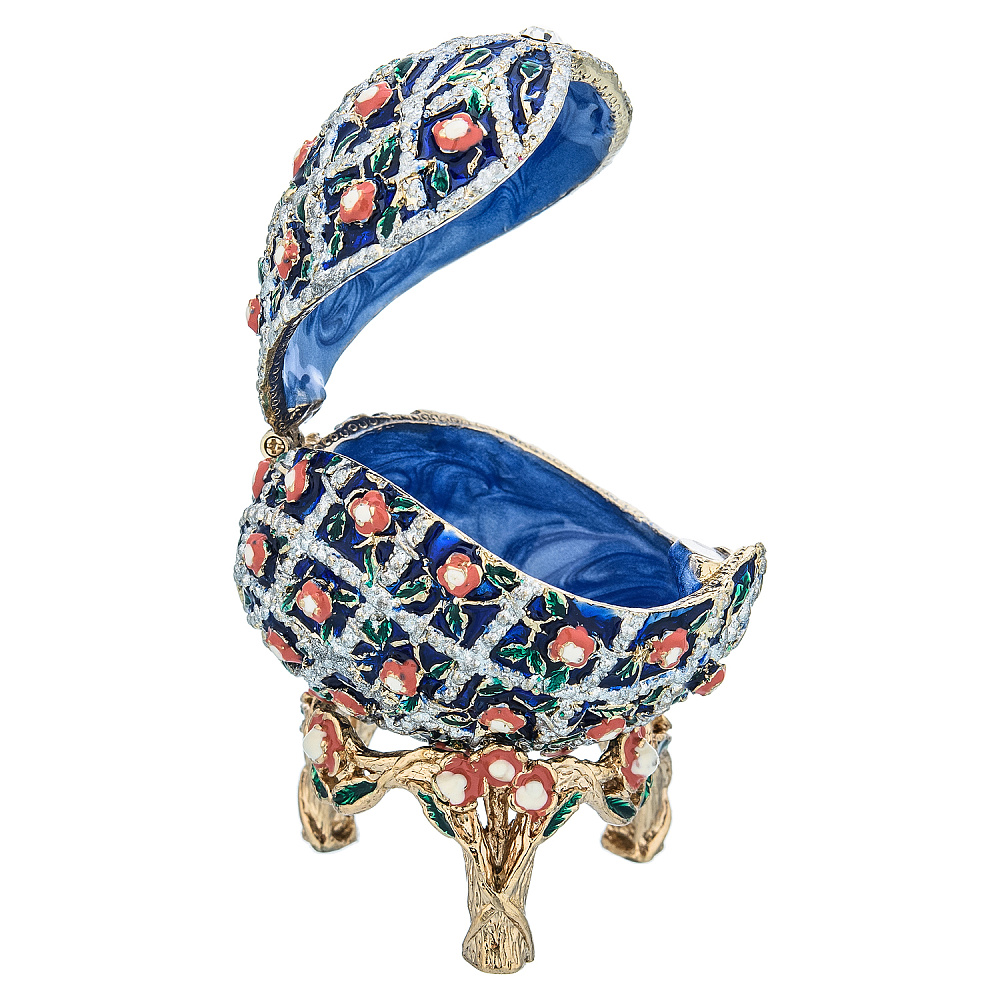 Пасхальное яйцо-шкатулка «Розы». Традиции Фаберже - интернет магазин Русь Велика я фото 4