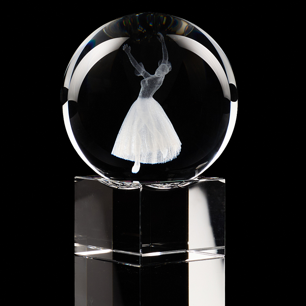 Лазерная графика. Шар «Балерина» - интернет магазин Русь Велика я фото 1