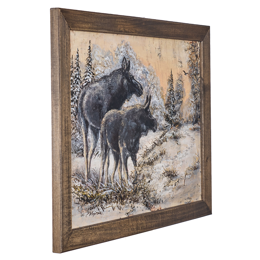 Картина на бересте «По знакомой тропе» 30х40 см - интернет магазин Русь Велика я фото 2