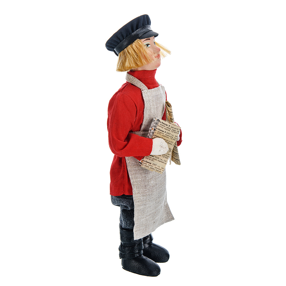 Коллекционная кукла ручной работы «Мальчик-газетчик» - интернет магазин Русь Велика я фото 1