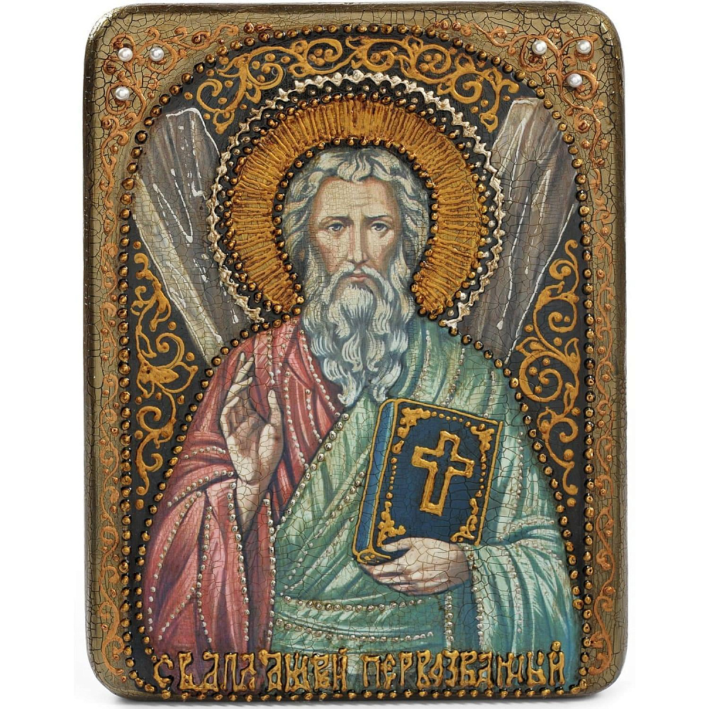 Икона «Святой апостол Андрей Первозванный» 21 х 29 см - интернет магазин Русь Велика я 