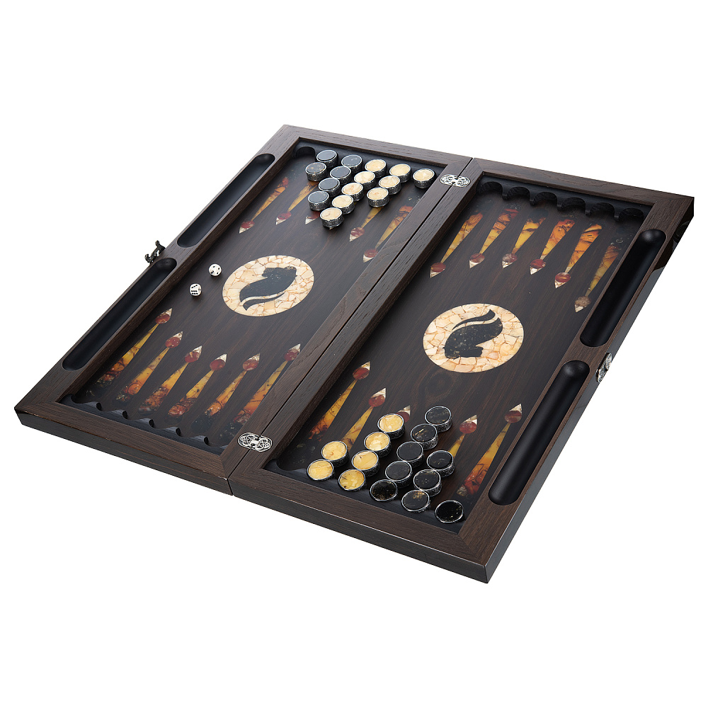 Нарды янтарные «Лев» 60х30 см - интернет магазин Русь Велика я фото 7