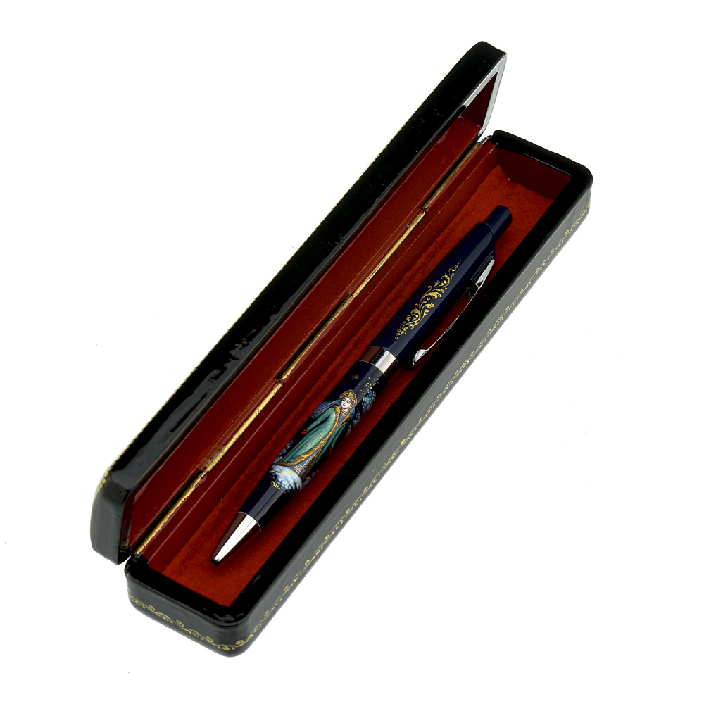 Ручка в шкатулке с росписью «Снегурочка» - интернет магазин Русь Велика я фото 1