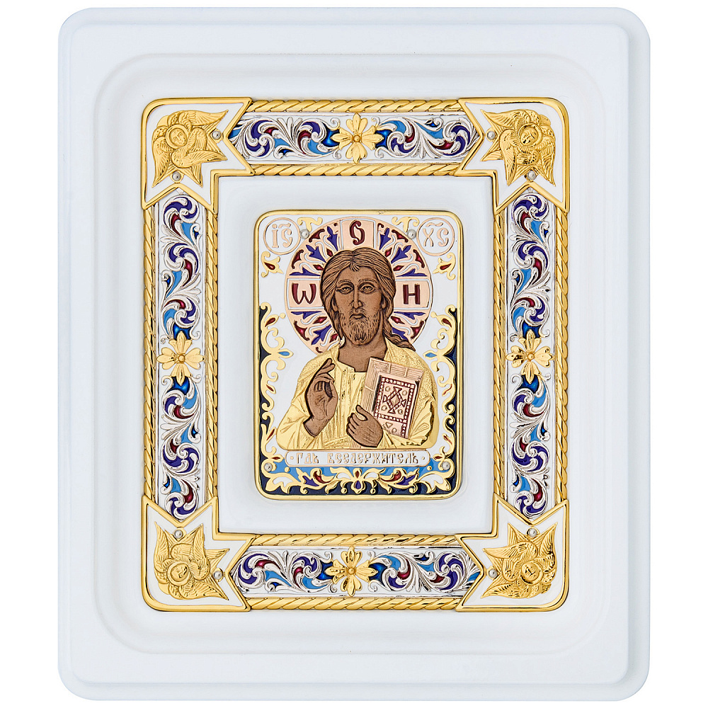 Настенная икона «Господь Вседержитель» 13х11,5 см - интернет магазин Русь Велика я 