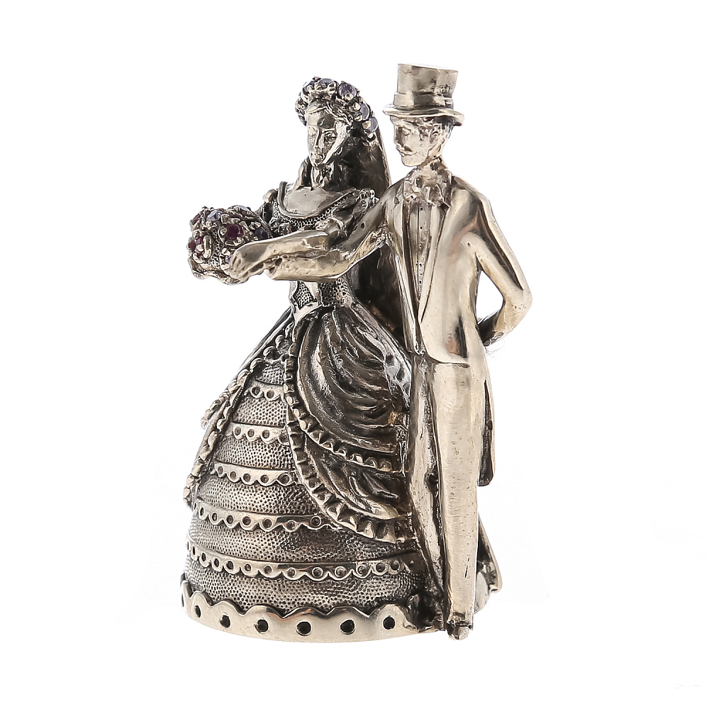 Бронзовый колокольчик «Свадебный» - интернет магазин Русь Велика я фото 1