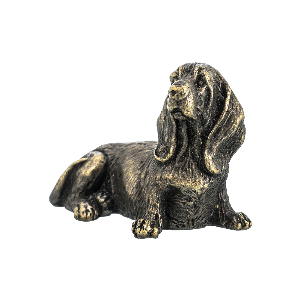 Бронзовая статуэтка «Собака Бассет» - интернет магазин Русь Велика я фото 1