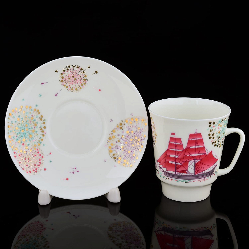 Чайная пара «Волшебная ночь» форма «Майская» ИФЗ - интернет магазин Русь Велика я фото 1