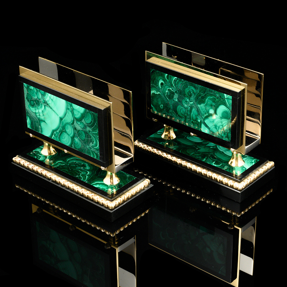 Настольный письменный набор из малахита «Орел». Златоуст - интернет магазин Русь Велика я фото 5