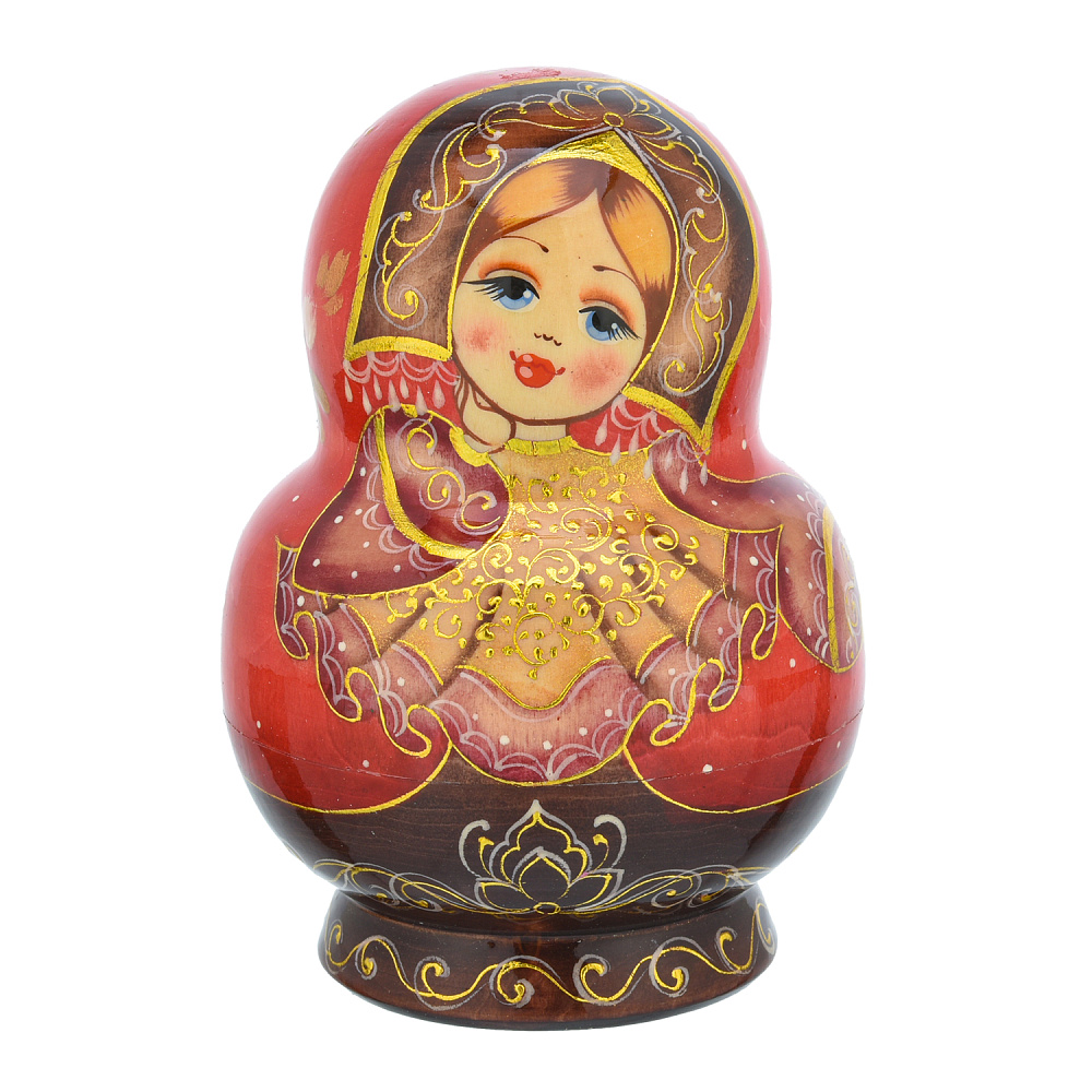 Матрешка «Шаль» 5 мест - интернет магазин Русь Велика я фото 1
