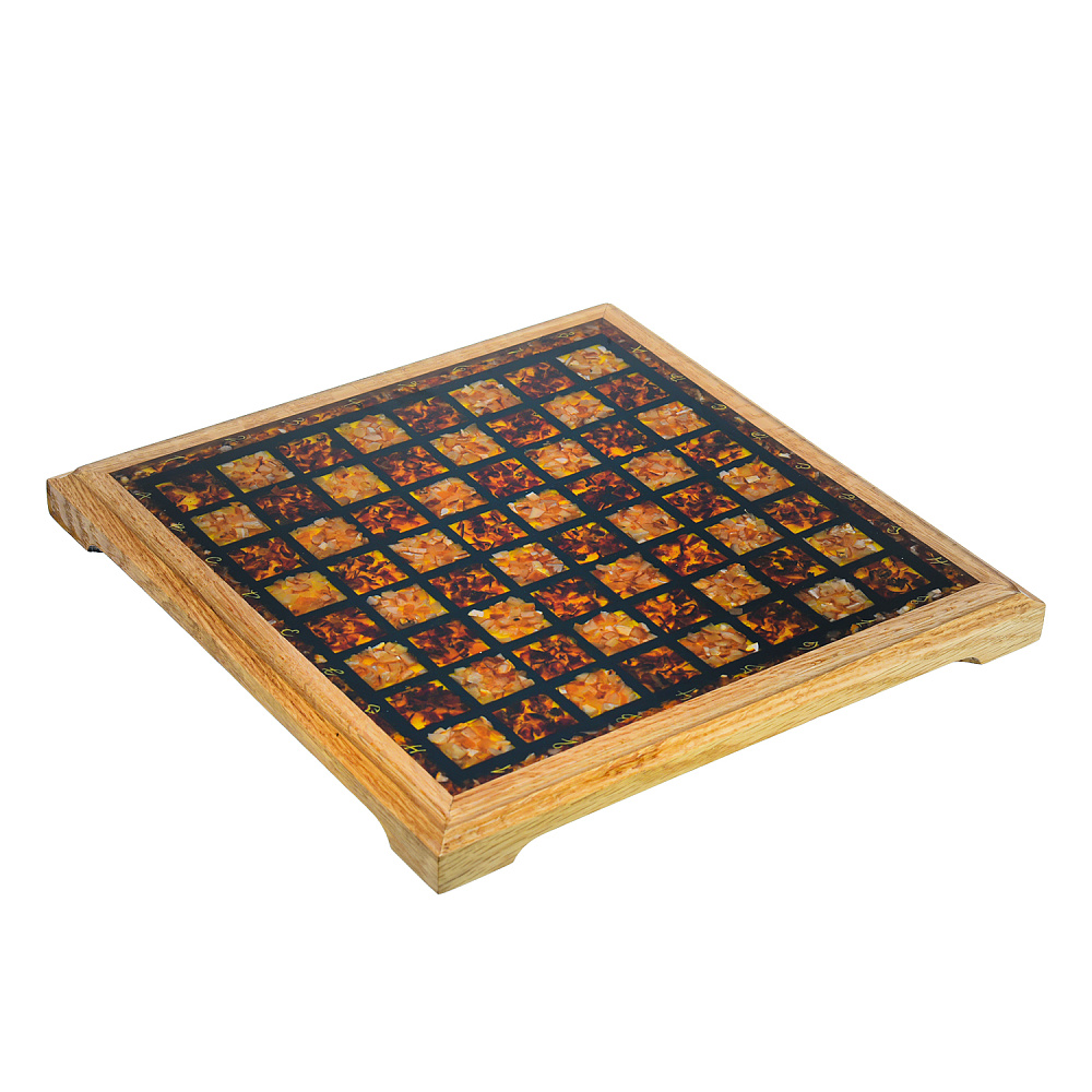 Шахматы с янтарными фигурами 28х28 см - интернет магазин Русь Велика я фото 6