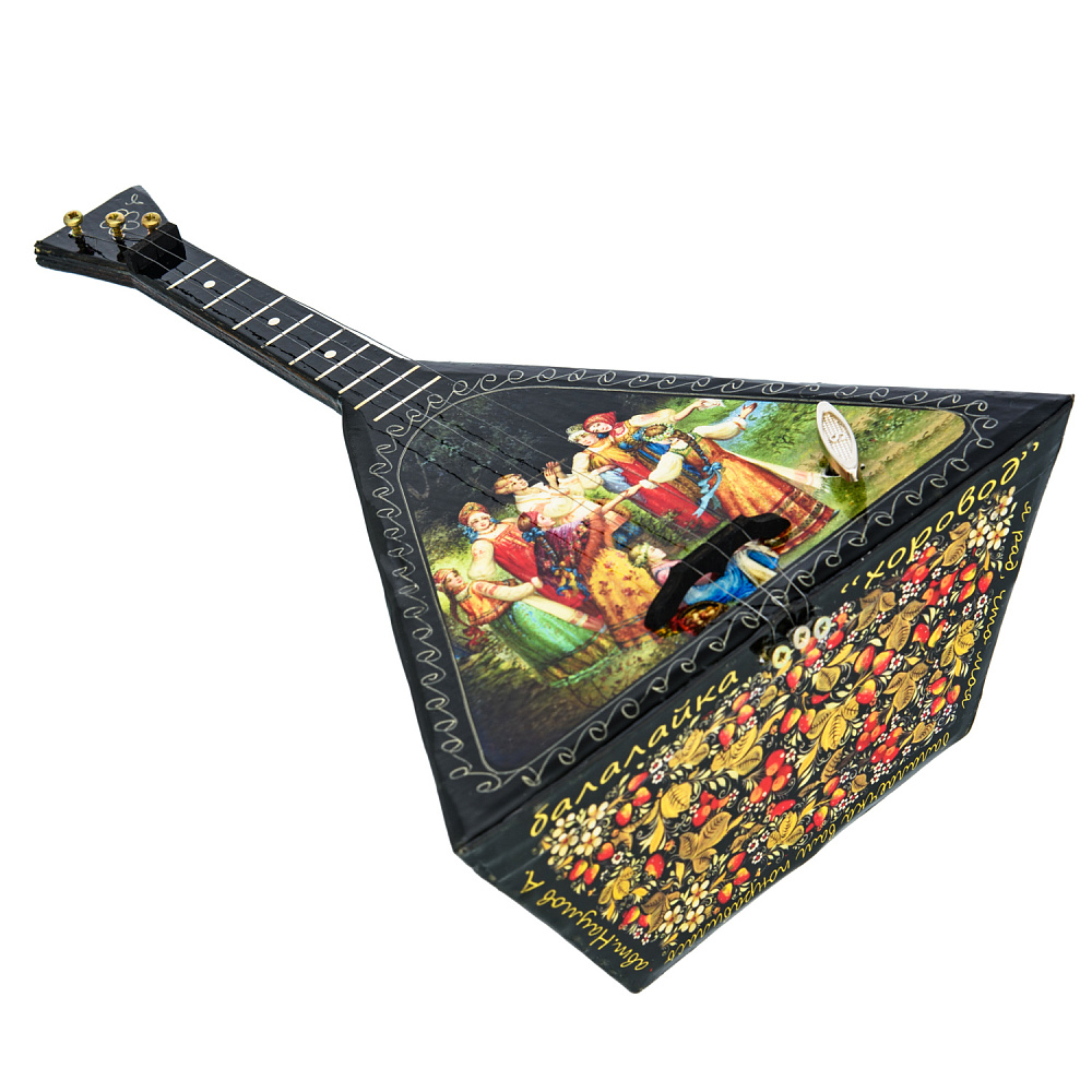 Балалайка сувенирная с росписью «Хоровод» - интернет магазин Русь Велика я фото 5