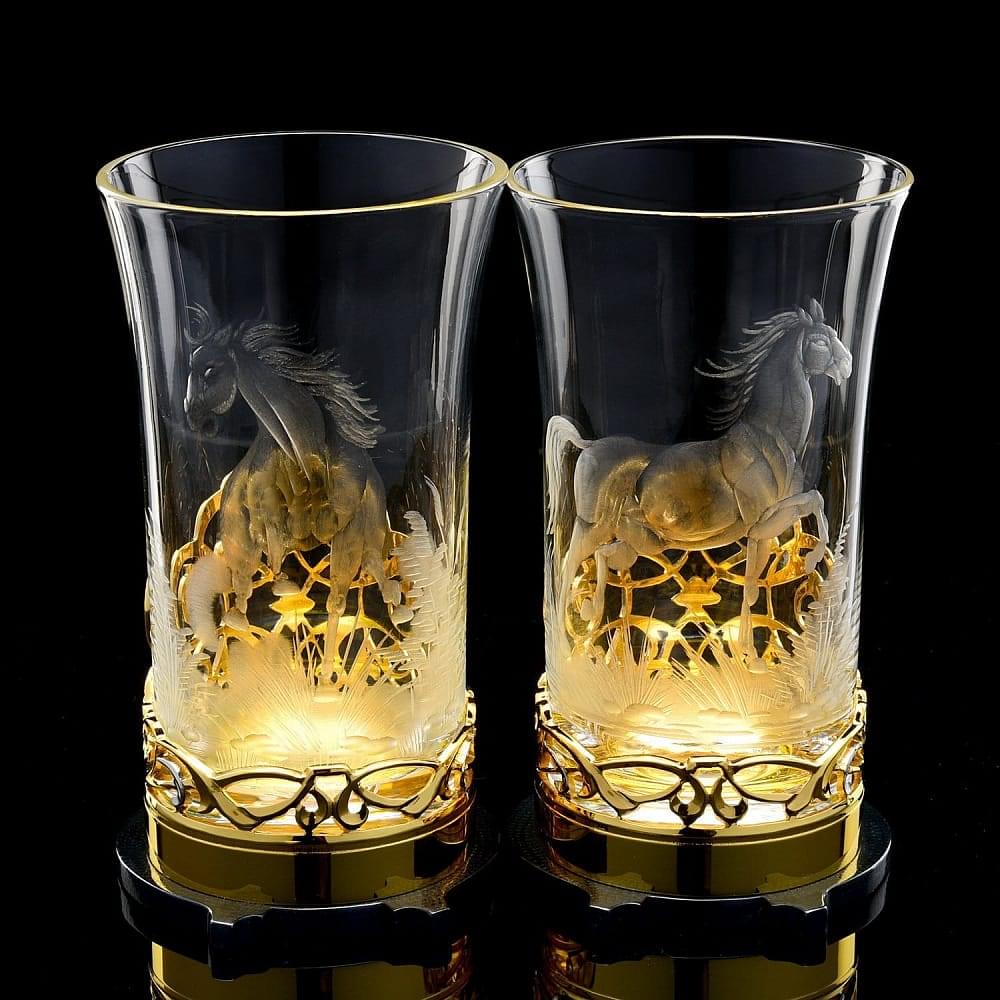 Набор для виски «Кони» Златоуст - интернет магазин Русь Велика я фото 3