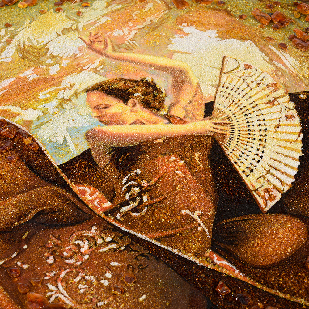 Картина янтарная «Испанские танцы. Фламенко» 60х80 см - интернет магазин Русь Велика я фото 2