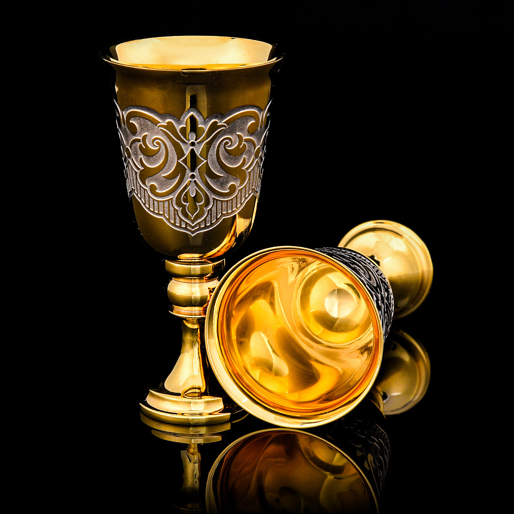 Набор рюмок для водки «Лазурный». Златоуст - интернет магазин Русь Велика я фото 1