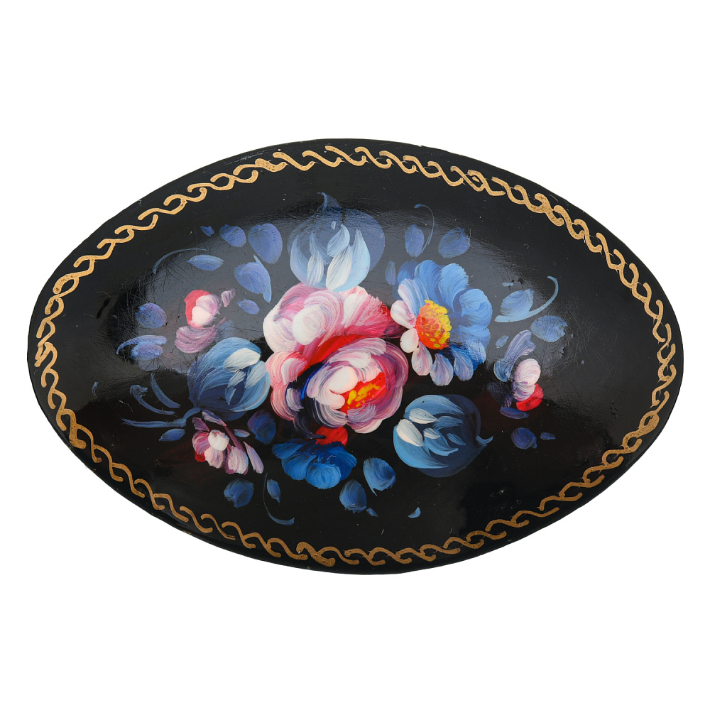 Брошь с ручной росписью «Жостово» (в ассортименте) - интернет магазин Русь Велика я фото 3