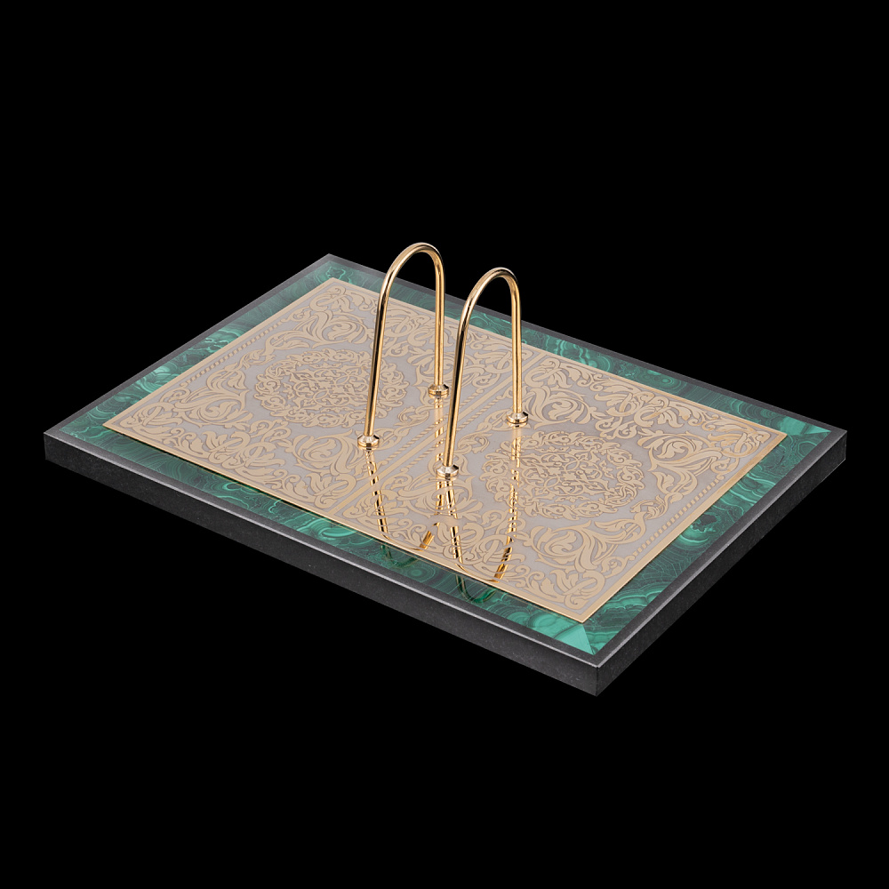 Настольный письменный набор из малахита «Конь». Златоуст - интернет магазин Русь Велика я фото 3