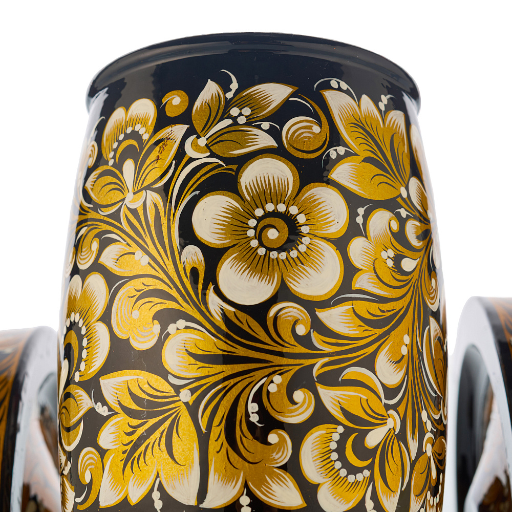 Подставка под бутылку «Пушка». Хохлома - интернет магазин Русь Велика я фото 3