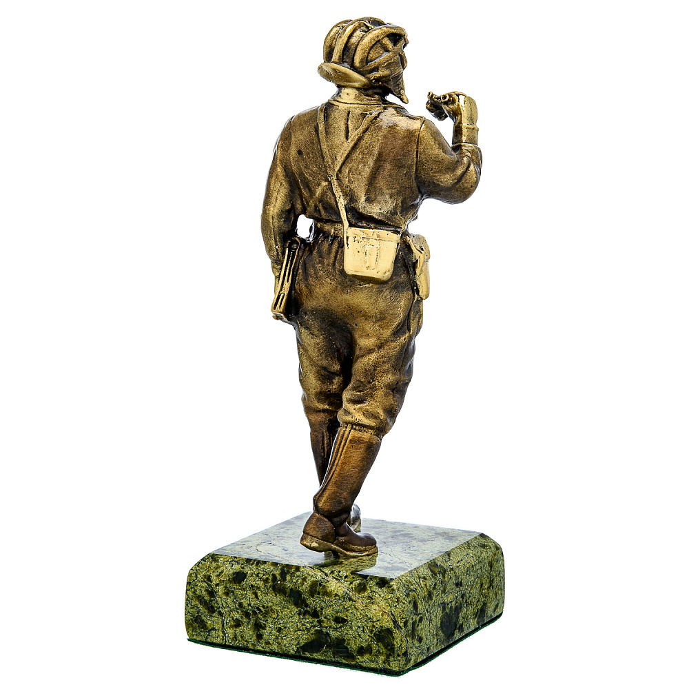 Бронзовая статуэтка «Танкист» - интернет магазин Русь Велика я фото 3