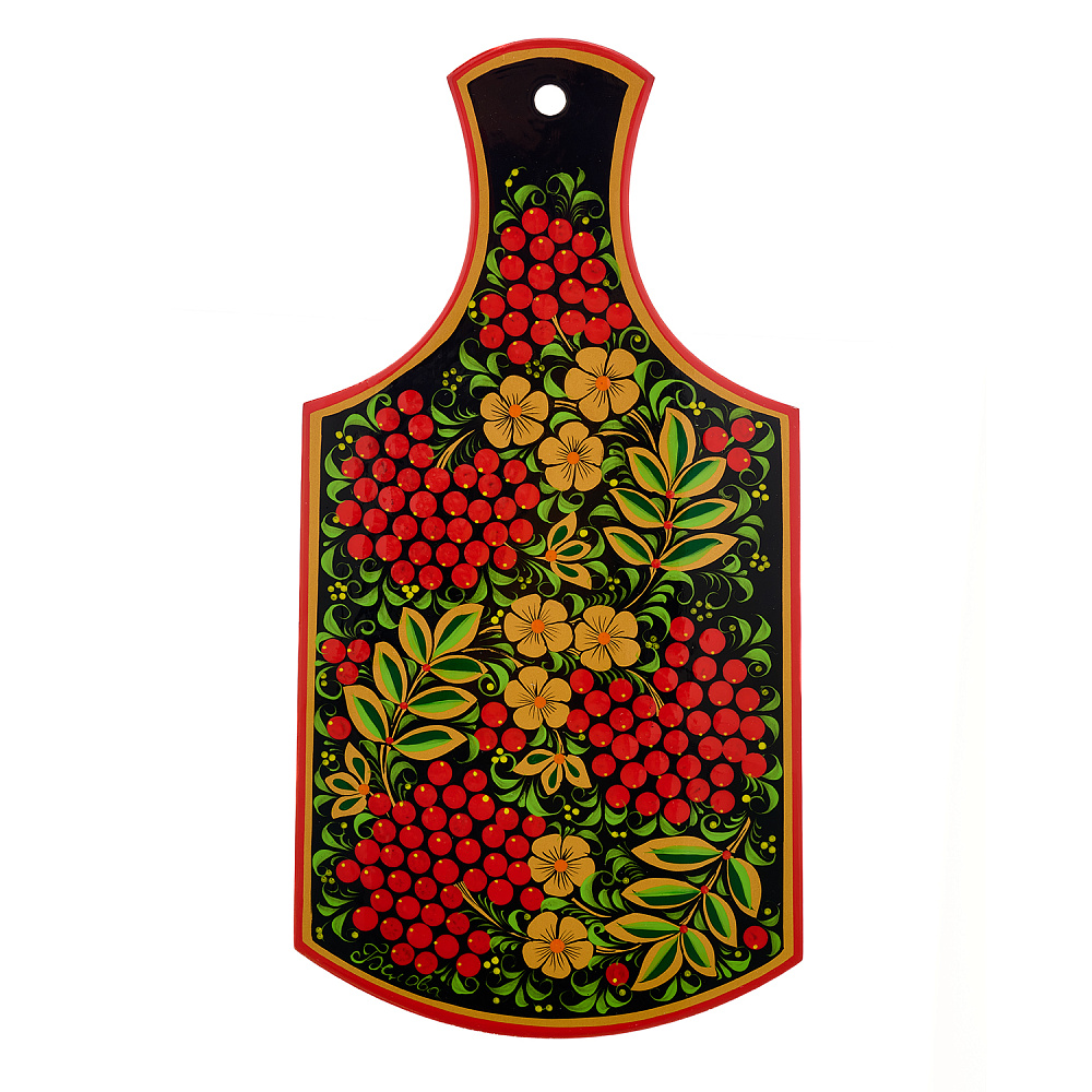 Доска разделочная «Рябина». Хохлома - интернет магазин Русь Велика я 