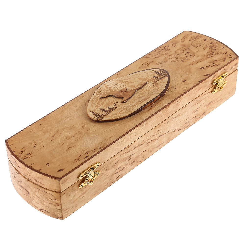 Шкатулка для ножа «Карелия» из карельской березы - интернет магазин Русь Велика я фото 1