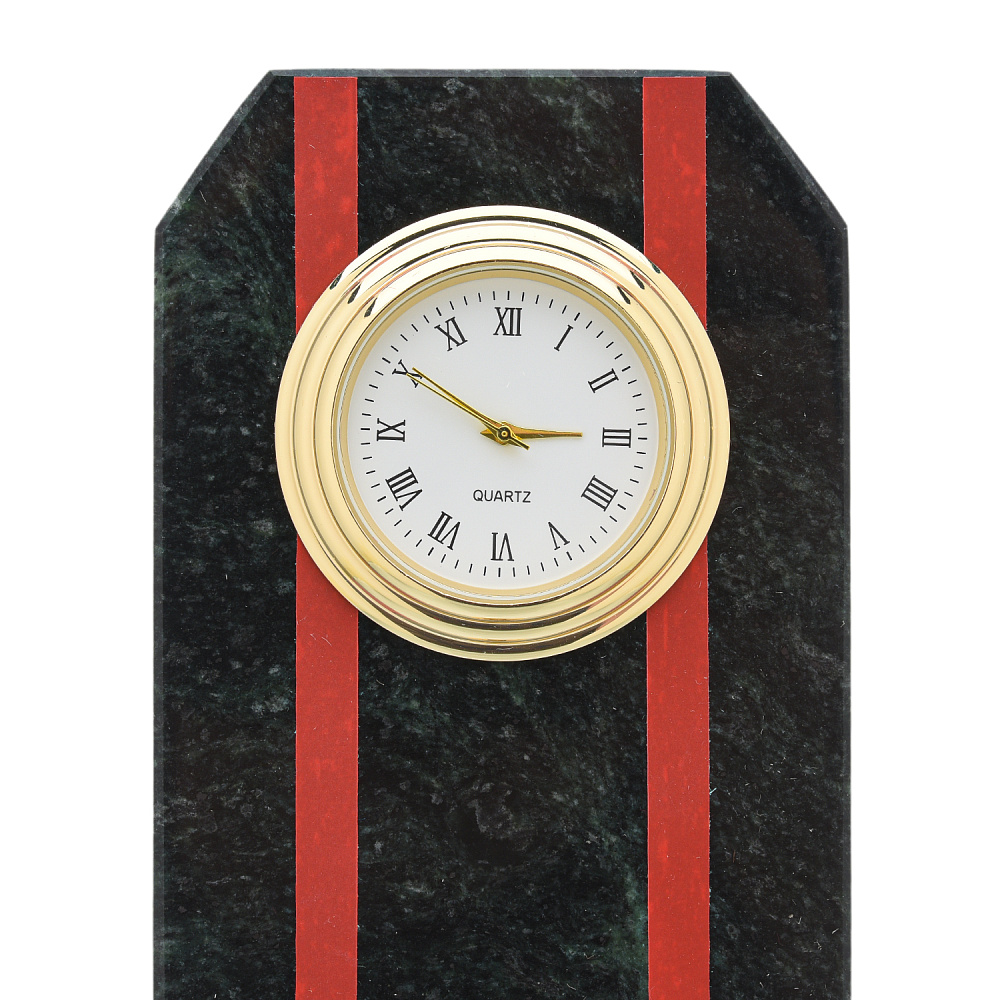 Настольные часы из камня «Погон. Майор» - интернет магазин Русь Велика я фото 2