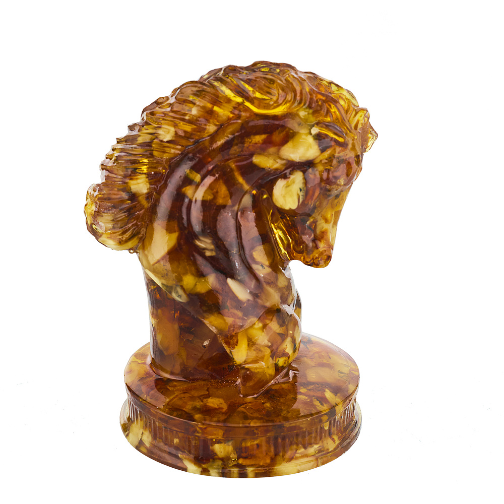 Лошадь Символ 2026 года. Статуэтка из янтаря «Конь» - интернет магазин Русь Велика я фото 2