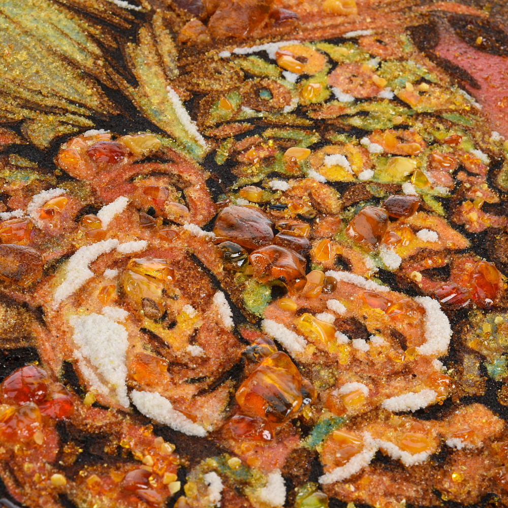 Картина янтарная «Богиня цветов» 60х40 см - интернет магазин Русь Велика я фото 3