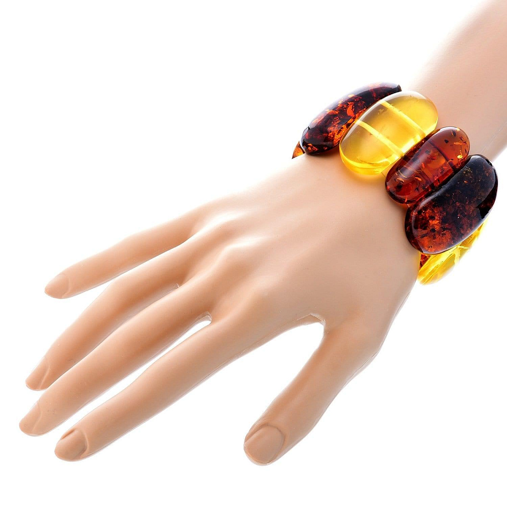 Браслет из янтаря «Классический» 75 гр. - интернет магазин Русь Велика я 