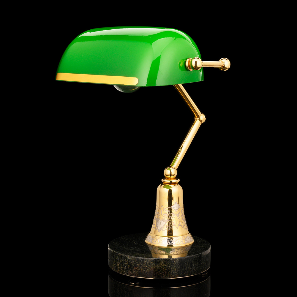 Лампа настольная с позолотой. Златоуст - интернет магазин Русь Велика я 