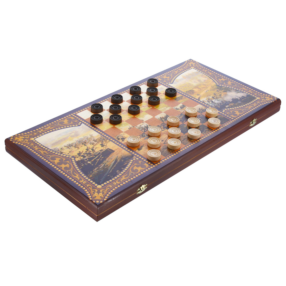 Нарды деревянные «Гусарские» 60х30 см - интернет магазин Русь Велика я фото 1