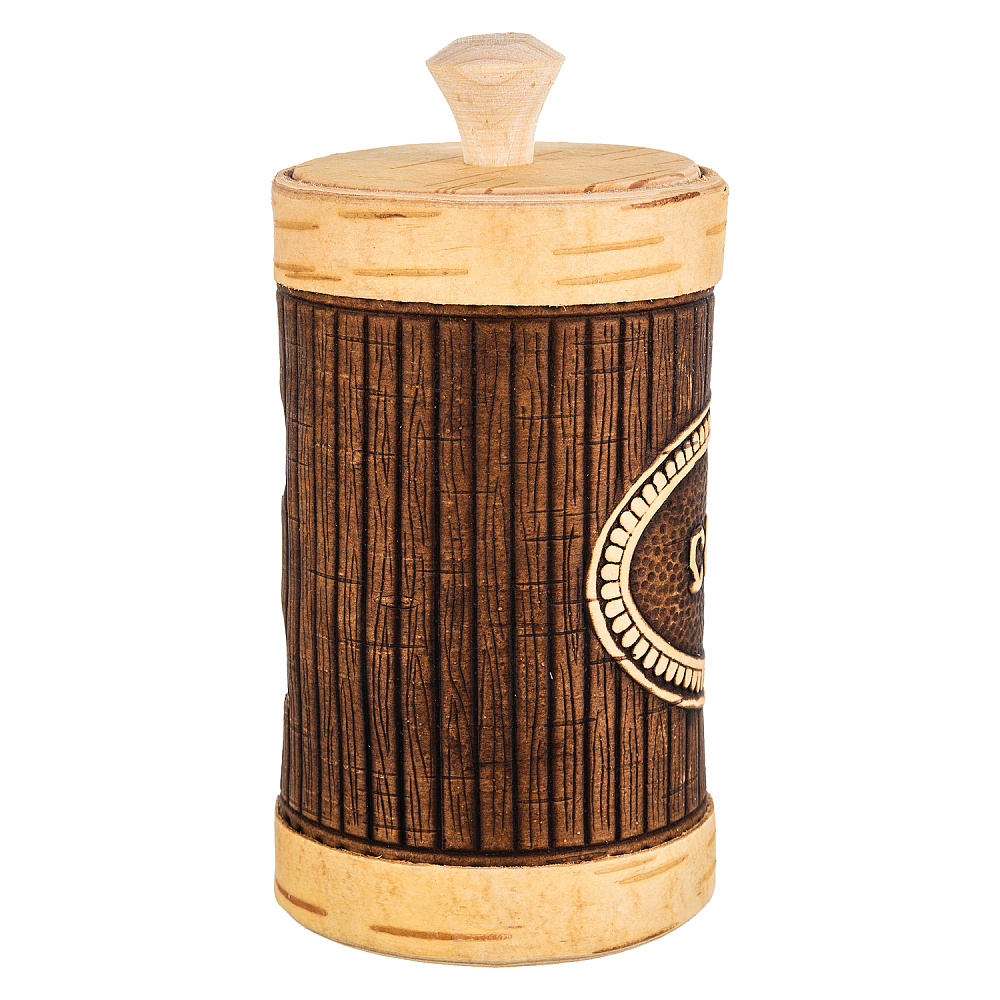 Туес из бересты «Соль» - интернет магазин Русь Велика я фото 2