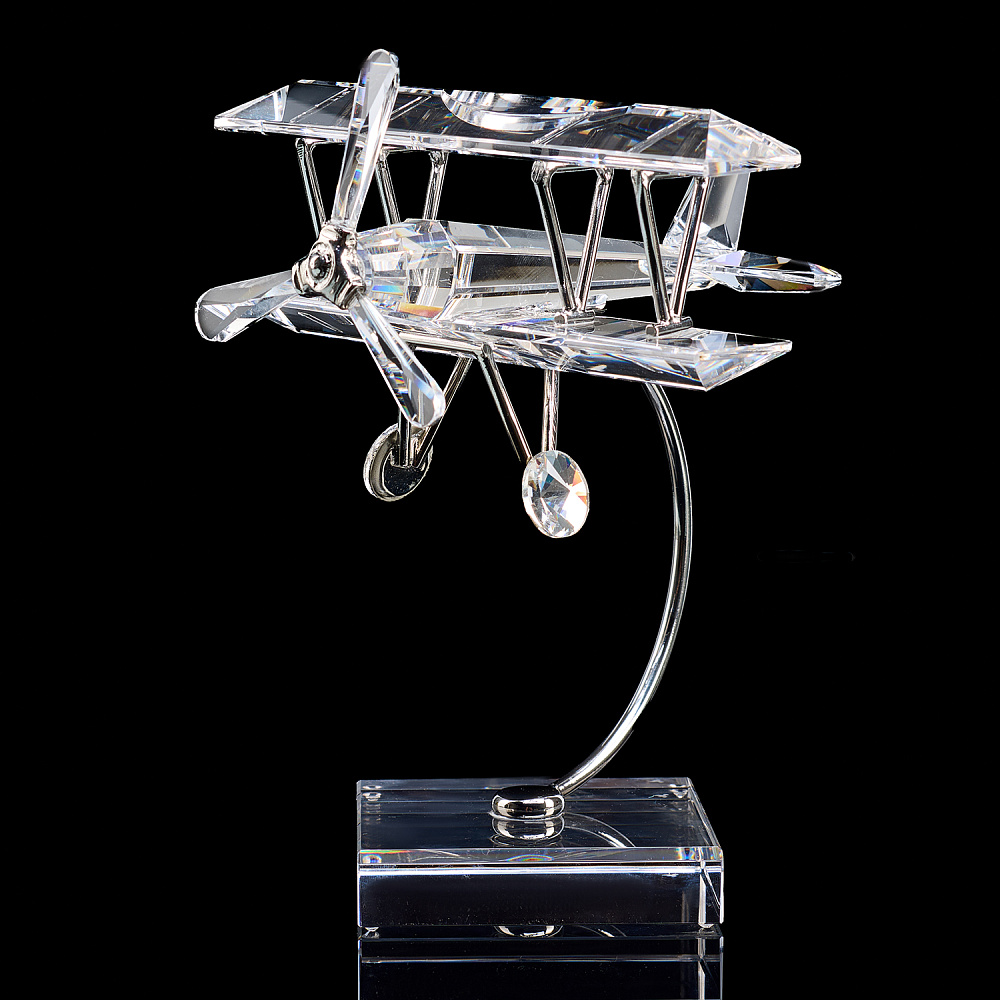 Статуэтка из хрусталя «Самолет планер» - интернет магазин Русь Велика я фото 1