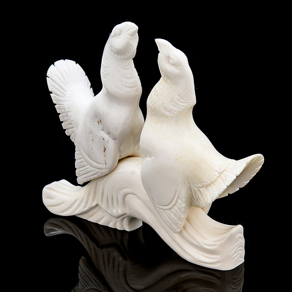 Скульптура из рога лося «На току» - интернет магазин Русь Велика я фото 1