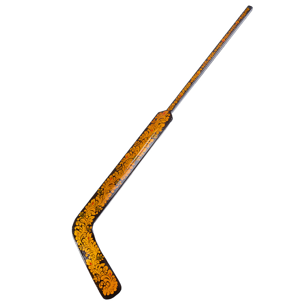 Клюшка хоккейная с росписью «Кудрина». Хохлома - интернет магазин Русь Велика я фото 2