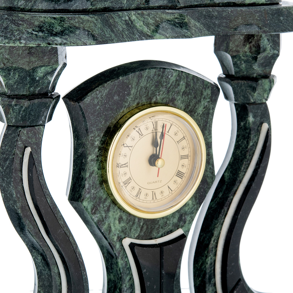 Часы с подсвечниками из камня «Корона» - интернет магазин Русь Велика я фото 2