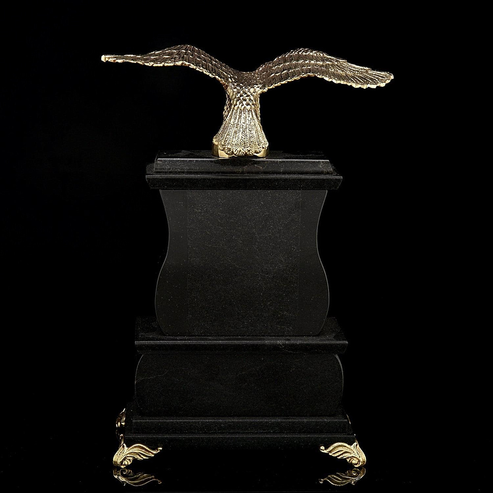 Часы «Орел». Малахит с бронзой - интернет магазин Русь Велика я фото 2