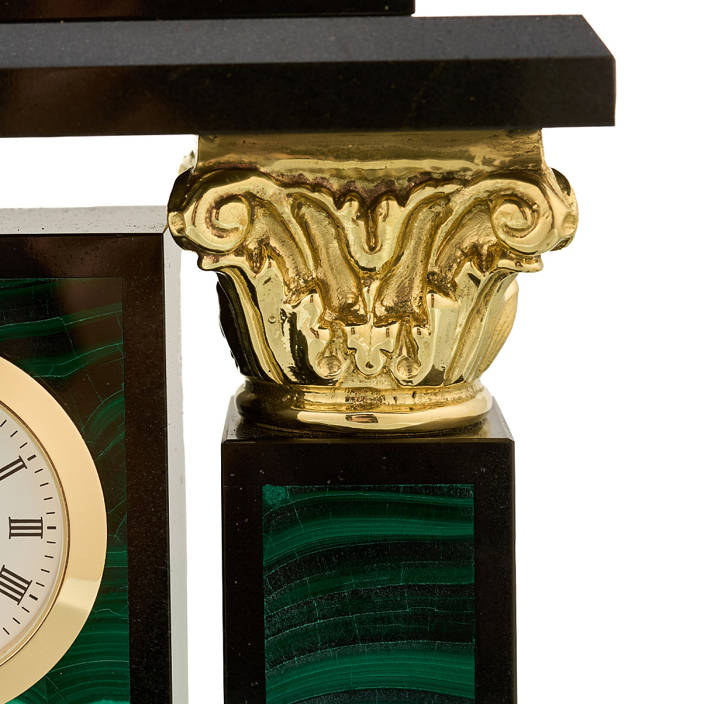 Часы каминные из натурального камня «Конь с попоной» - интернет магазин Русь Велика я фото 3