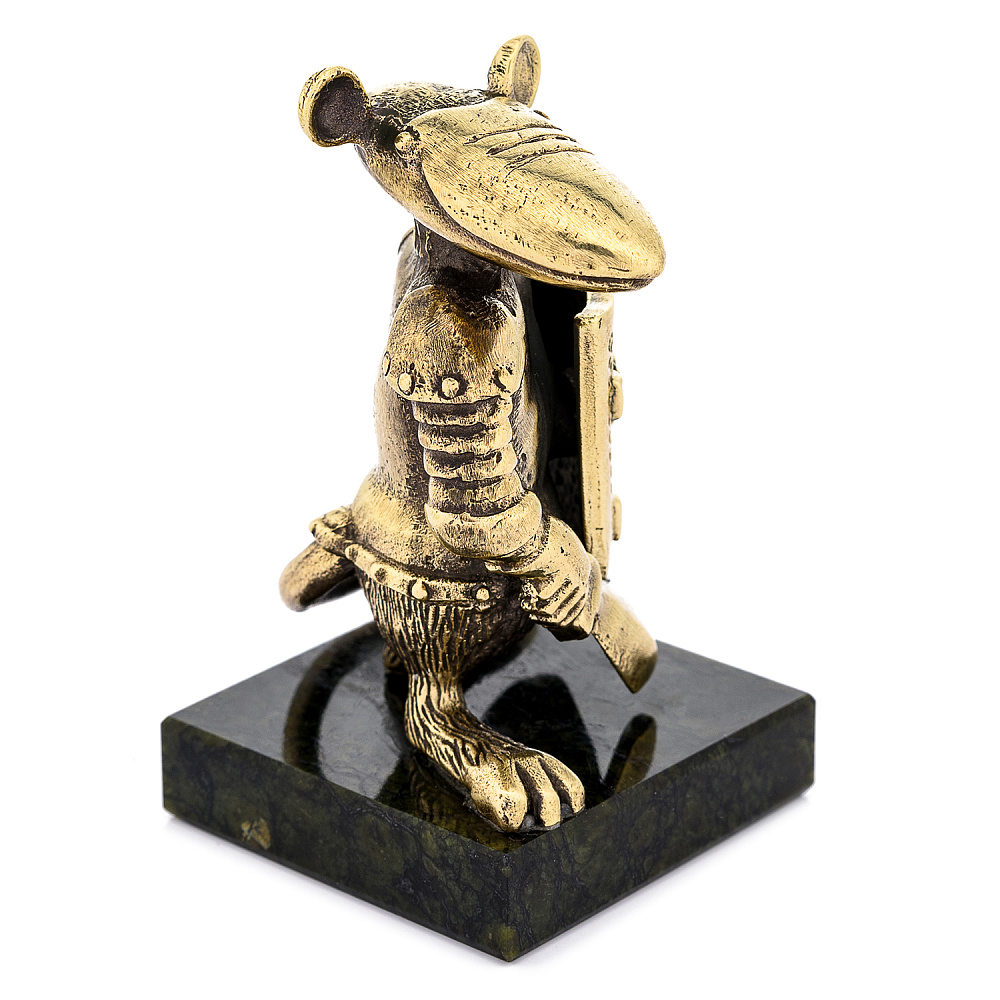 Бронзовая статуэтка «Крыса воин. Бизнес - это война!» - интернет магазин Русь Велика я фото 4