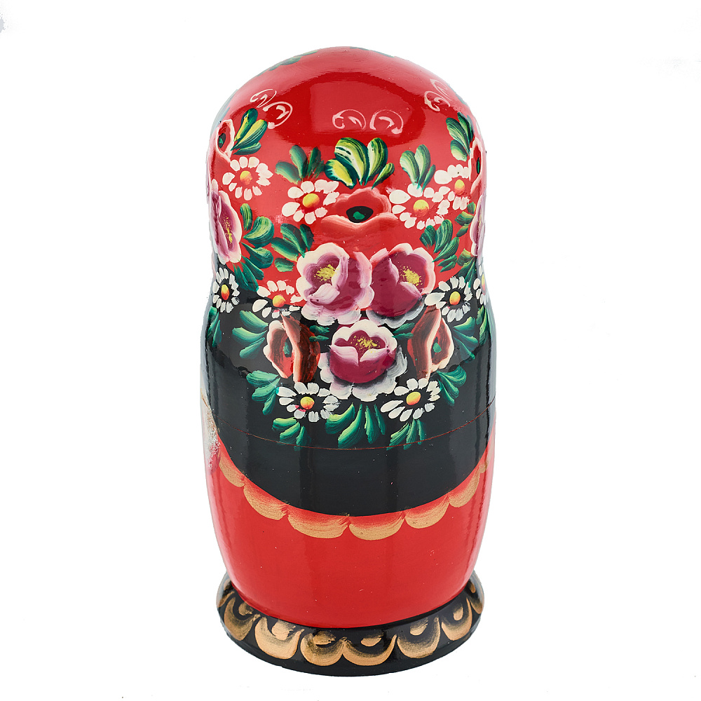 Матрешка «Цветы» 5 мест - интернет магазин Русь Велика я фото 2