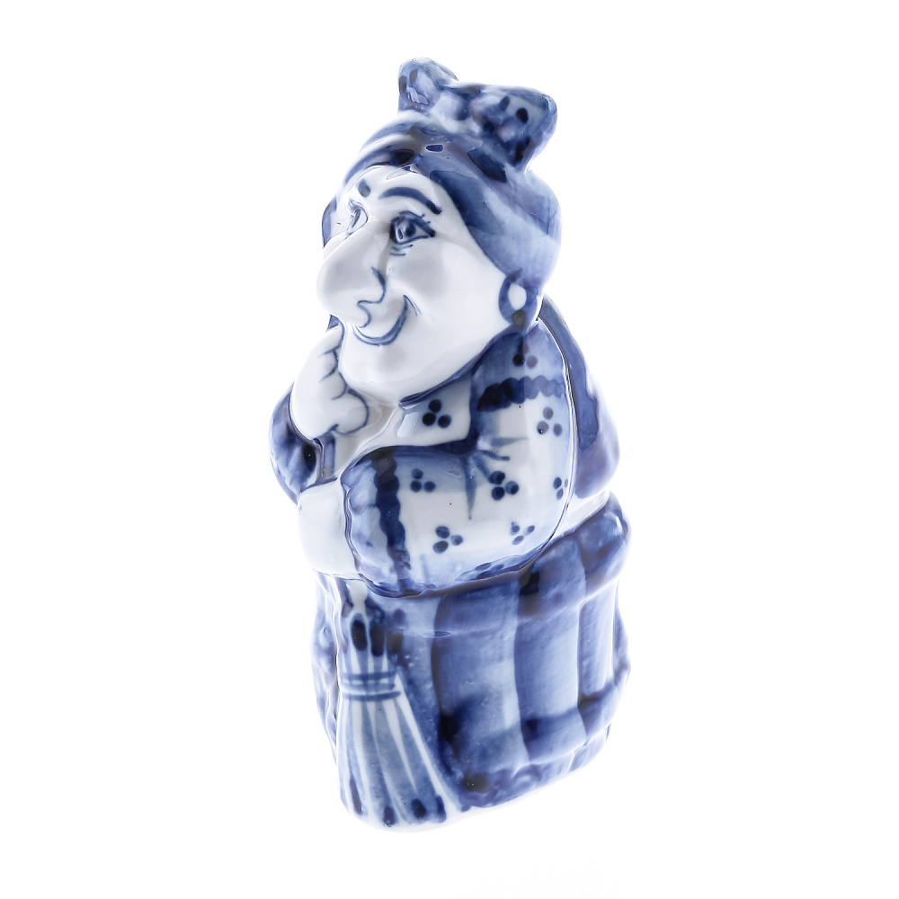 Статуэтка «Баба Яга». Гжель - интернет магазин Русь Велика я фото 2