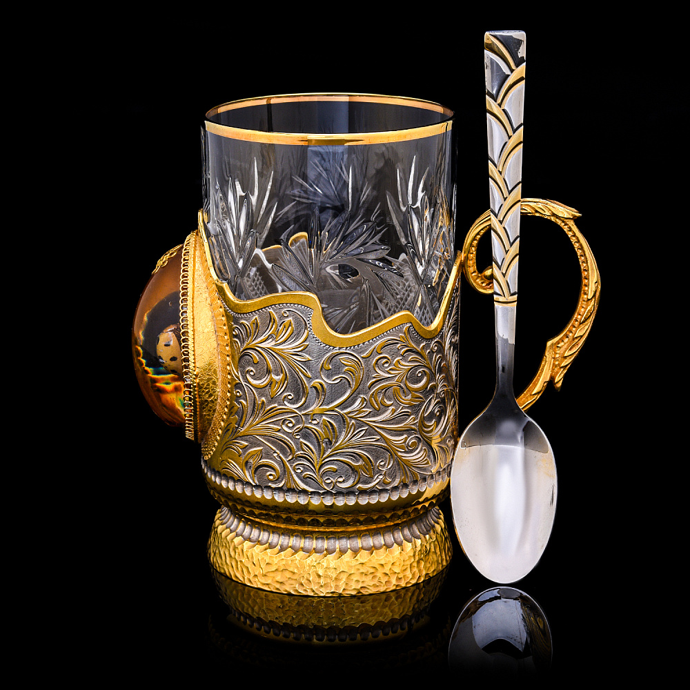 Подстаканник «Божья коровка». Златоуст - интернет магазин Русь Велика я фото 1