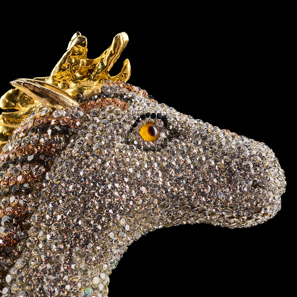 Символ 2026 года. Скульптура с хрустальными стразами «Лошадь» - интернет магазин Русь Велика я фото 6