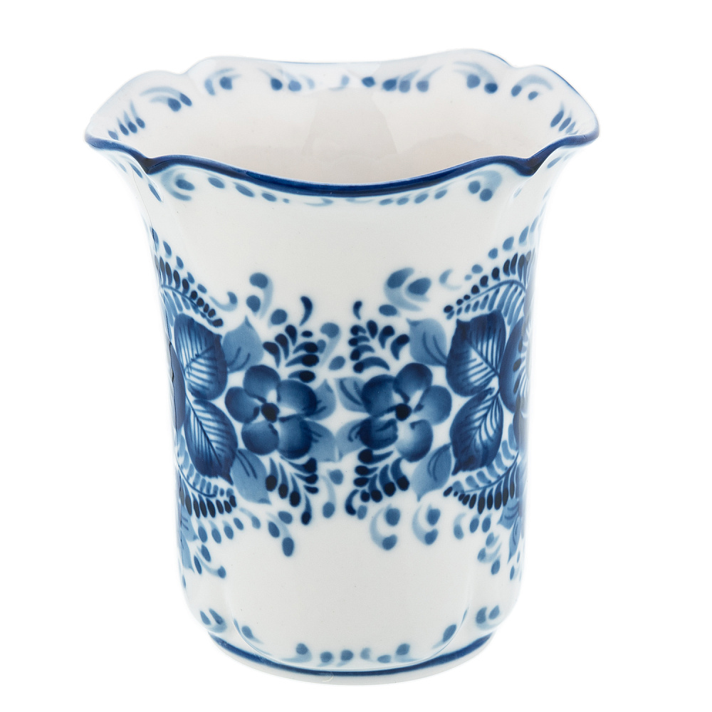 Чайный бокал «Колокольчик». Гжель - интернет магазин Русь Велика я фото 1