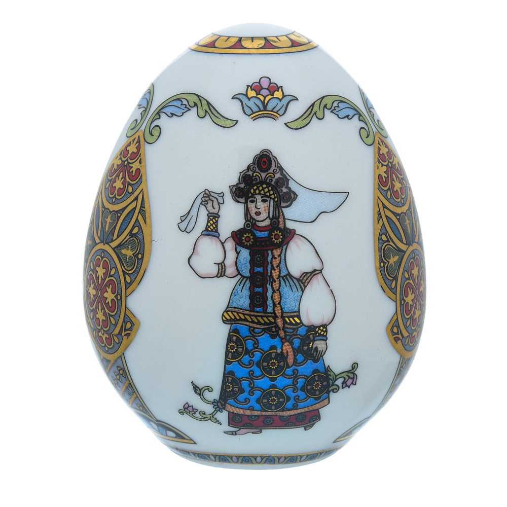 Яйцо пасхальное «Русские былины». Гжель - интернет магазин Русь Велика я фото 1