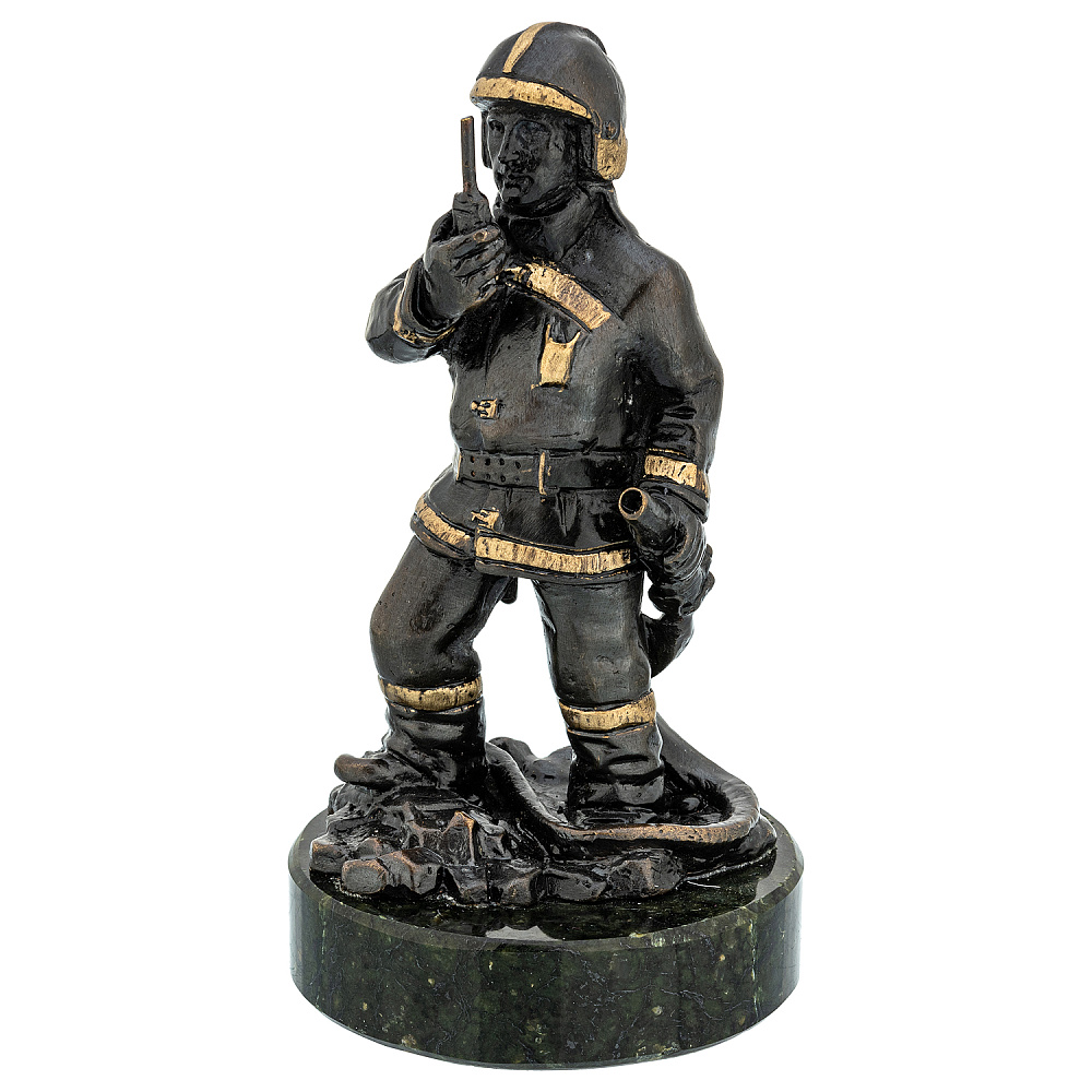 Бронзовая скульптура «Пожарный» - интернет магазин Русь Велика я 