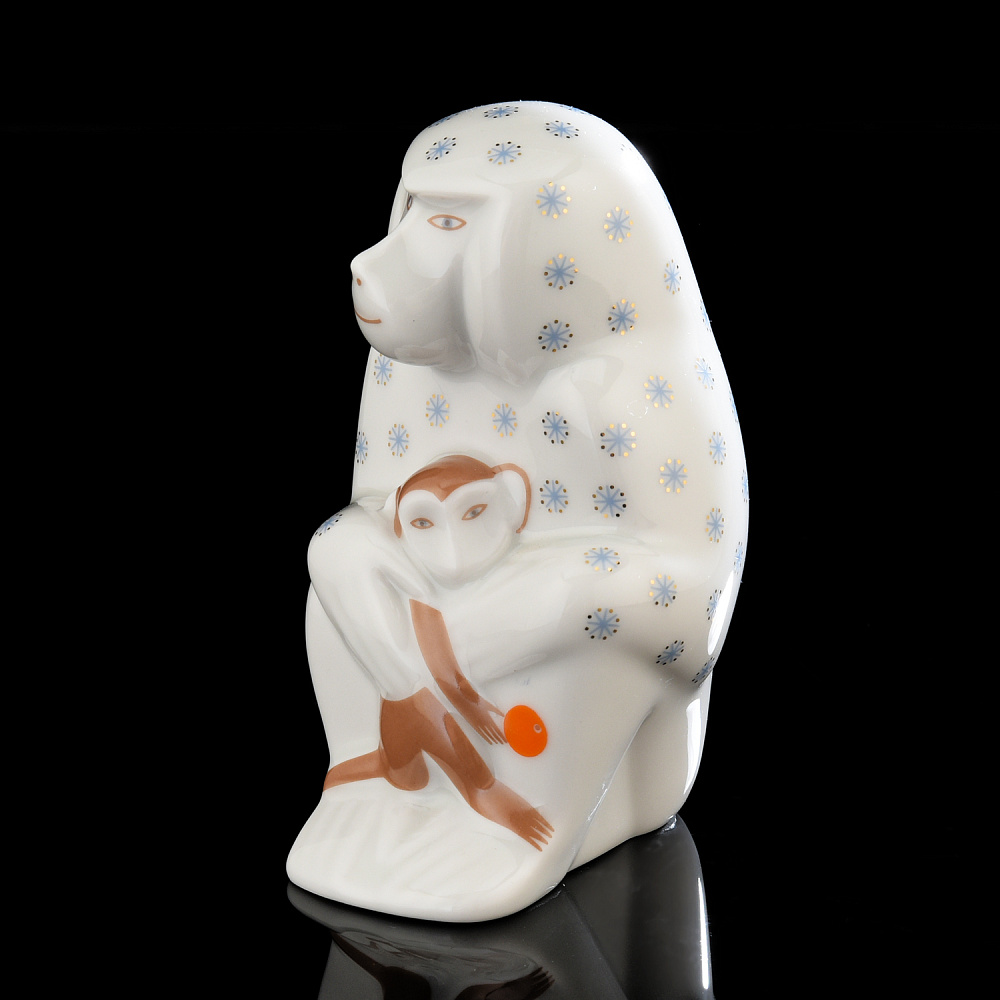 Статуэтка «Павиан с детенышем». ИФЗ - интернет магазин Русь Велика я фото 1