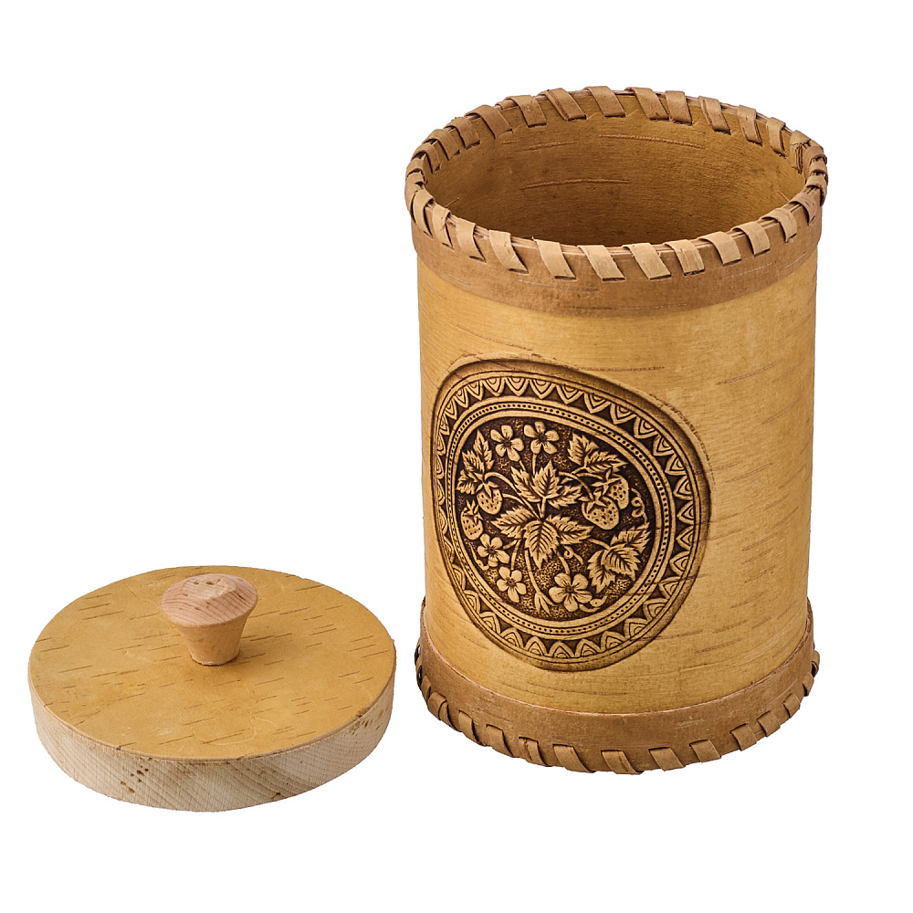 Туес для сыпучих продуктов из бересты - интернет магазин Русь Велика я фото 2