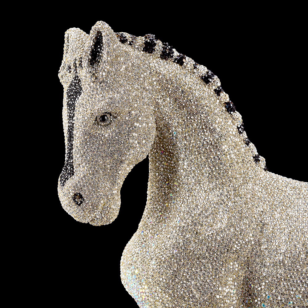 Символ 2026 года. Скульптура с хрустальными стразами «Лошадь» - интернет магазин Русь Велика я фото 1