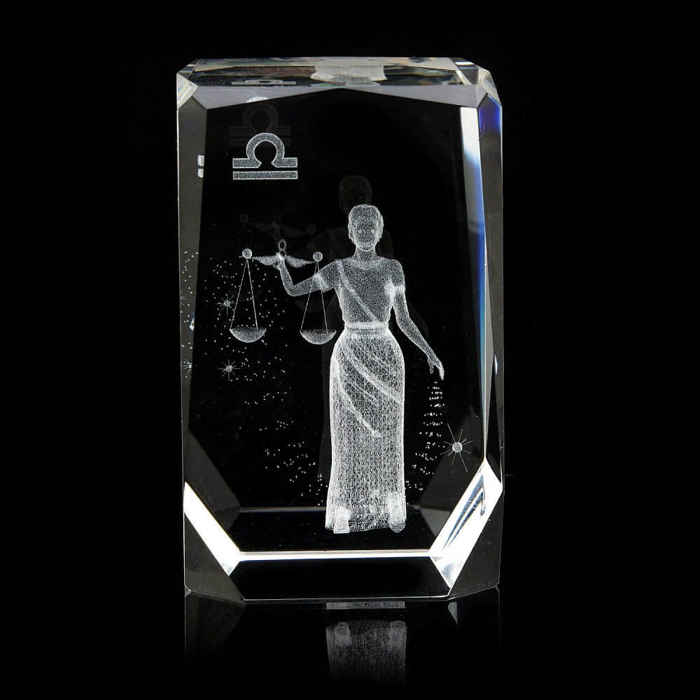 Лазерная графика. Статуэтка «Знак зодиака Весы» - интернет магазин Русь Велика я 